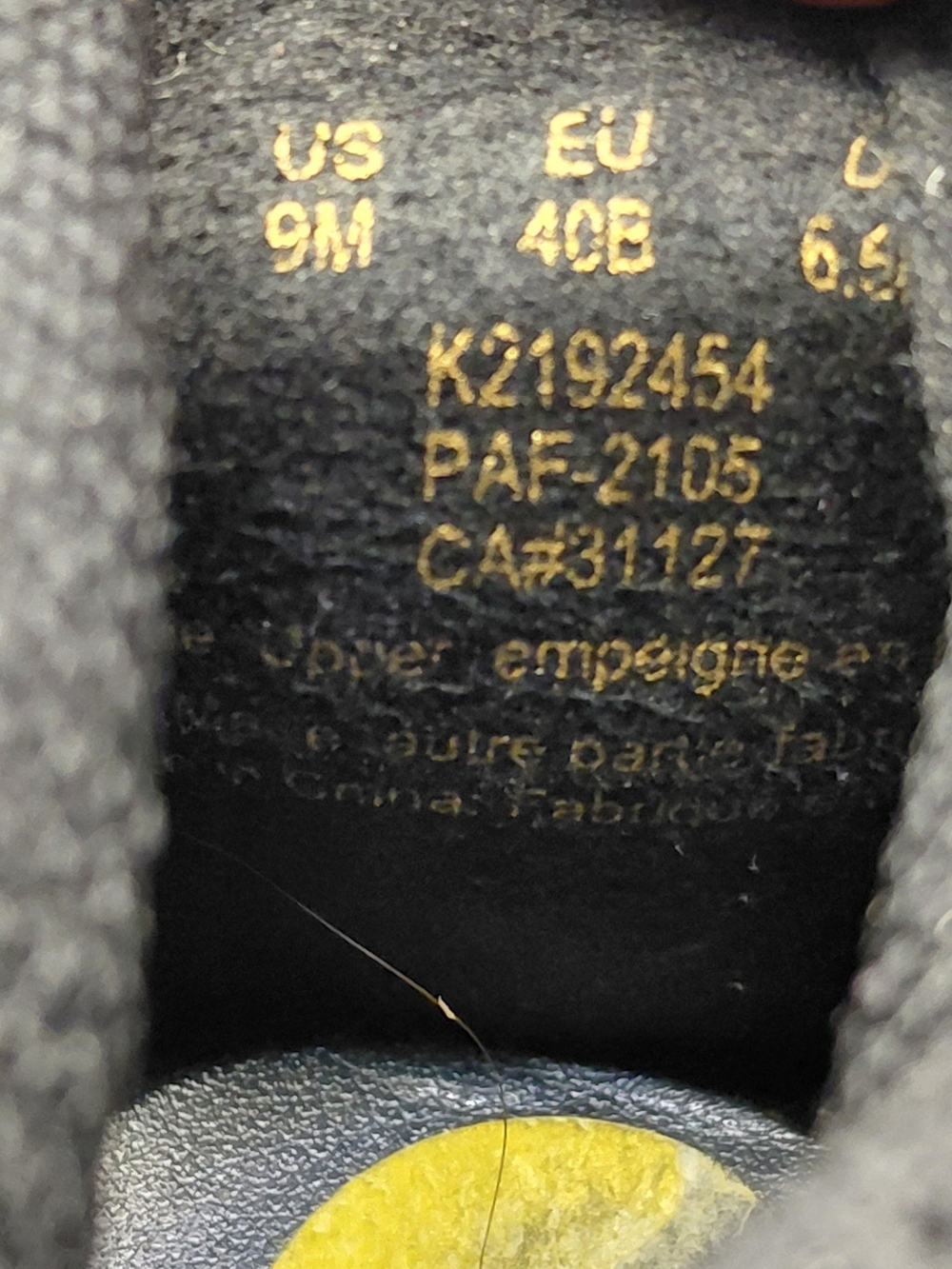 DKNY Black and Yellow Women's Sneakers